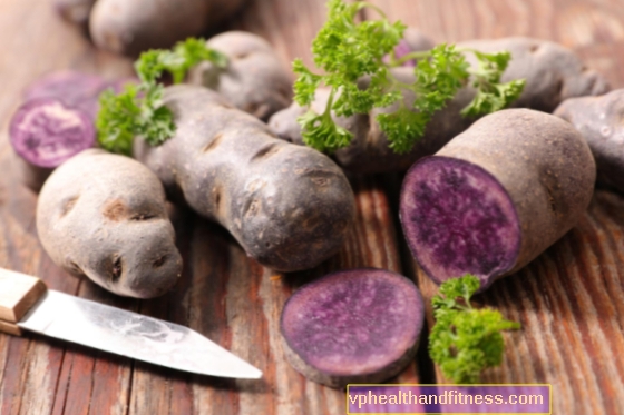 Лилави картофи - свойства и хранителни стойности