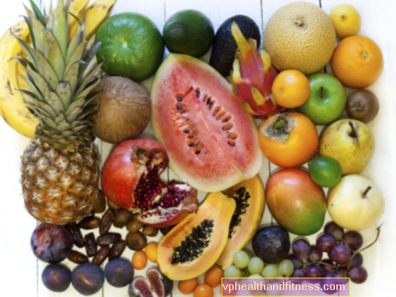 Kalorijų lentelė: vaisiai
