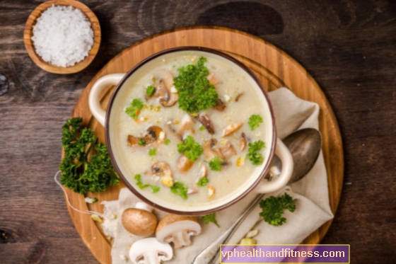 Гъбена супа: калории, хранителни свойства
