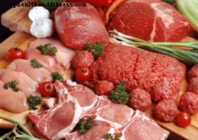 Hur många kalorier innehåller rött kött och korv?