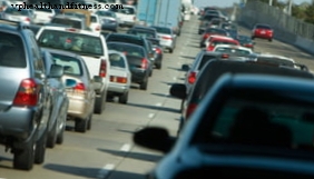 Znečištění v automobilech způsobené výfukovým kouřem